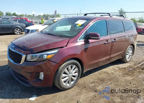 2016 Kia Sedona Ex из США, поврежденный, VIN KNDMC5C17G6127796